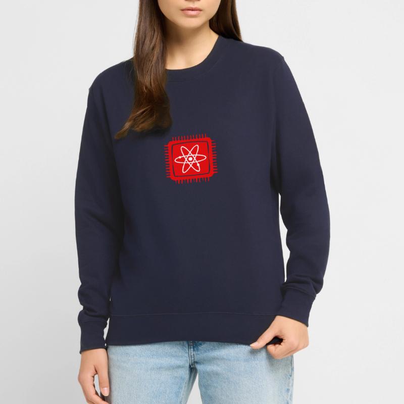 Quantum Computer Quantum Computer Physics Atom Chip Unisex Sweatshirt