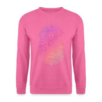 Ganesh rainbow - Sweat-shirt Unisexe - rose - Devant