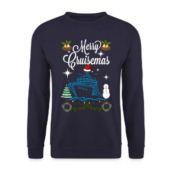 Noël Noël Noël Noël - Sweat-shirt Unisexe - marine - Devant - Alina (178cm) & Michal (187cm)