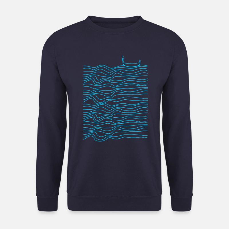 vagues de gondole - Sweat-shirt Unisexe - marine