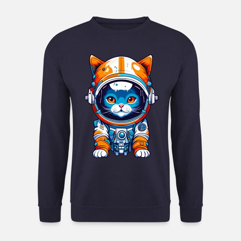 Space Cat 01 - Unisex Sweatshirt - navy