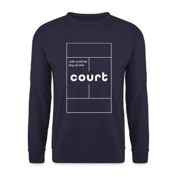 Just another day at the court - Unisex Pullover - Navy - Vorne - Alina (178cm) & Michal (187cm)