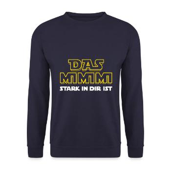 Das Mimimi stark in dir ist - rumheulen Spruch - Unisex Pullover - Navy - Vorne - Alina (178cm) & Michal (187cm)