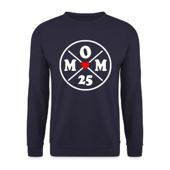 Mom 2025 - Sweat-shirt Unisexe - marine - Devant - Alina (178cm) & Michal (187cm)