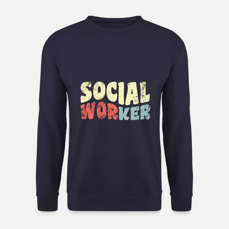 Sozialarbeit - Sozialarbeiter - Bedürftigen helfen - Unisex Pullover - Navy