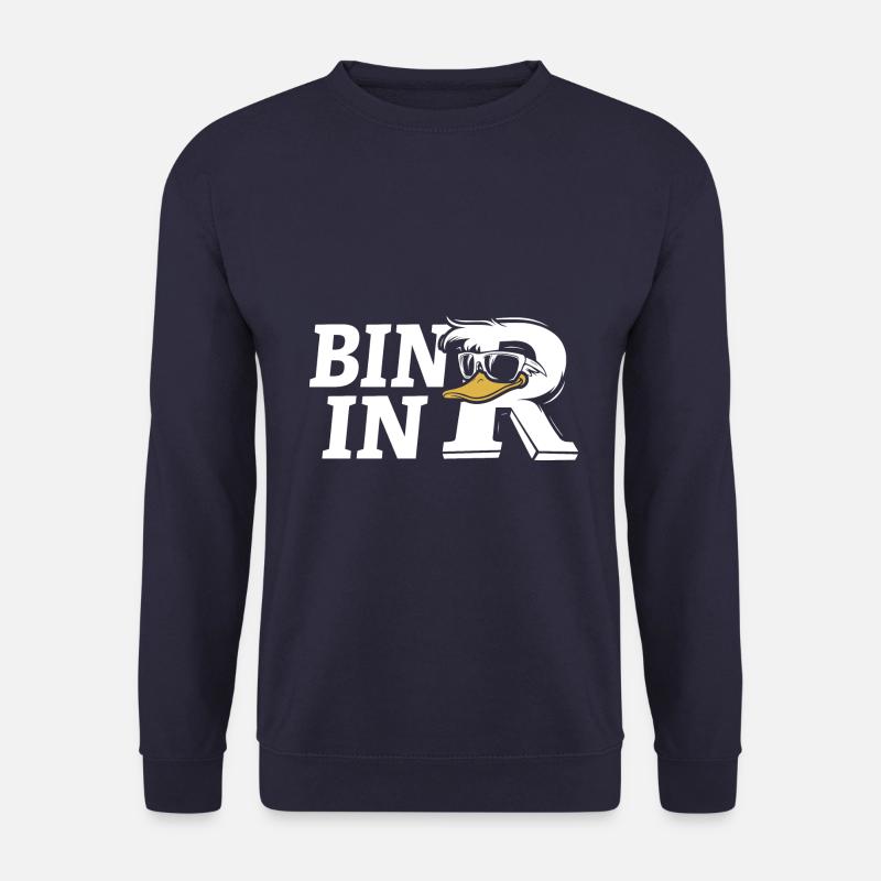 Bin in Rente - Ente Cartoon - Rentner - Unisex Pullover - Navy
