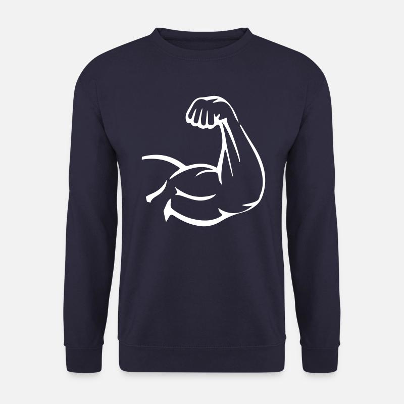 Arm Muskeln Bizeps - Unisex Pullover - Navy