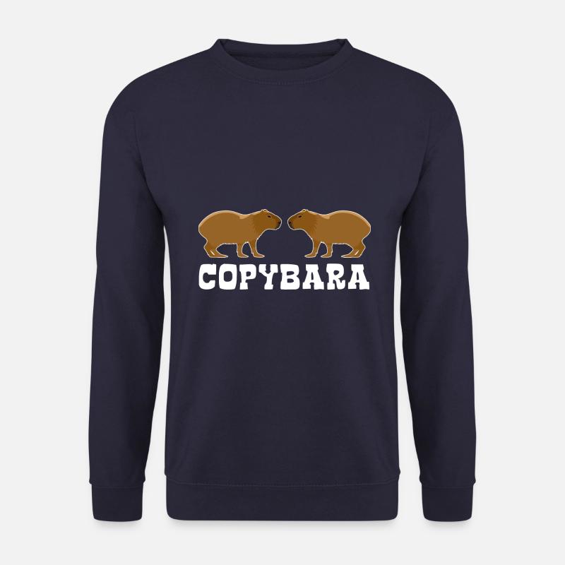 Copybara - Capybara pun - double - Unisex Sweatshirt - navy