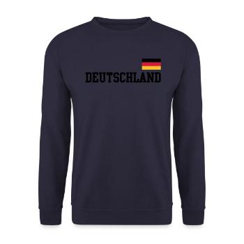 Germany flag - Germany Germany flag flag - Unisex Sweatshirt - navy - Front - Alina (178cm) & Michal (187cm)