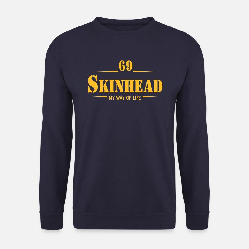 Working Class Skinhead Oi! Antiracist Bootboys My - Sweat-shirt Unisexe - marine