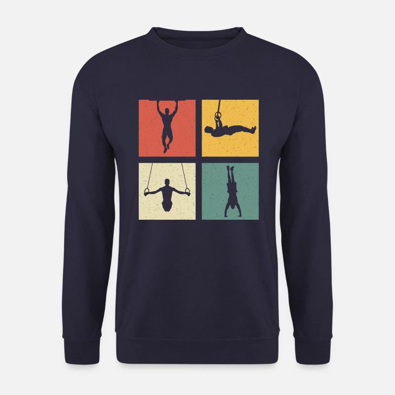 Retro Muscu Street Workout Calisthenics - Unisex Pullover - Navy