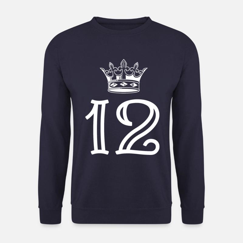 12 Number crown - Unisex Sweatshirt - navy