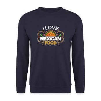 Nourriture mexicaine Mexique Taco Tacos Burrito - Sweat-shirt Unisexe - marine - Devant - Alina (178cm) & Michal (187cm)
