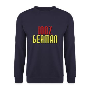 German Germany German Gift German - Unisex Sweatshirt - navy - Front - Alina (178cm) & Michal (187cm)