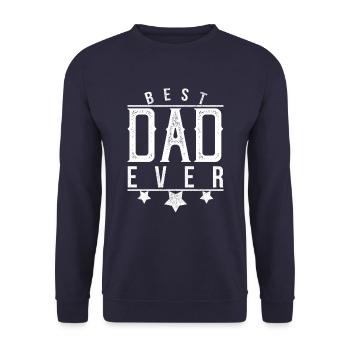 Cadeau de la fête des pères cadeau pour la fête papa père - Sweat-shirt Unisexe - marine - Devant - Alina (178cm) & Michal (187cm)
