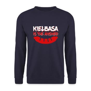 Pologne polonaise Polska - Sweat-shirt Unisexe - marine - Devant - Alina (178cm) & Michal (187cm)