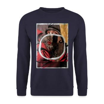 BEYOND. 2020 by massimiliano sbrescia - Unisex Sweatshirt - navy - Front - Alina (178cm) & Michal (187cm)