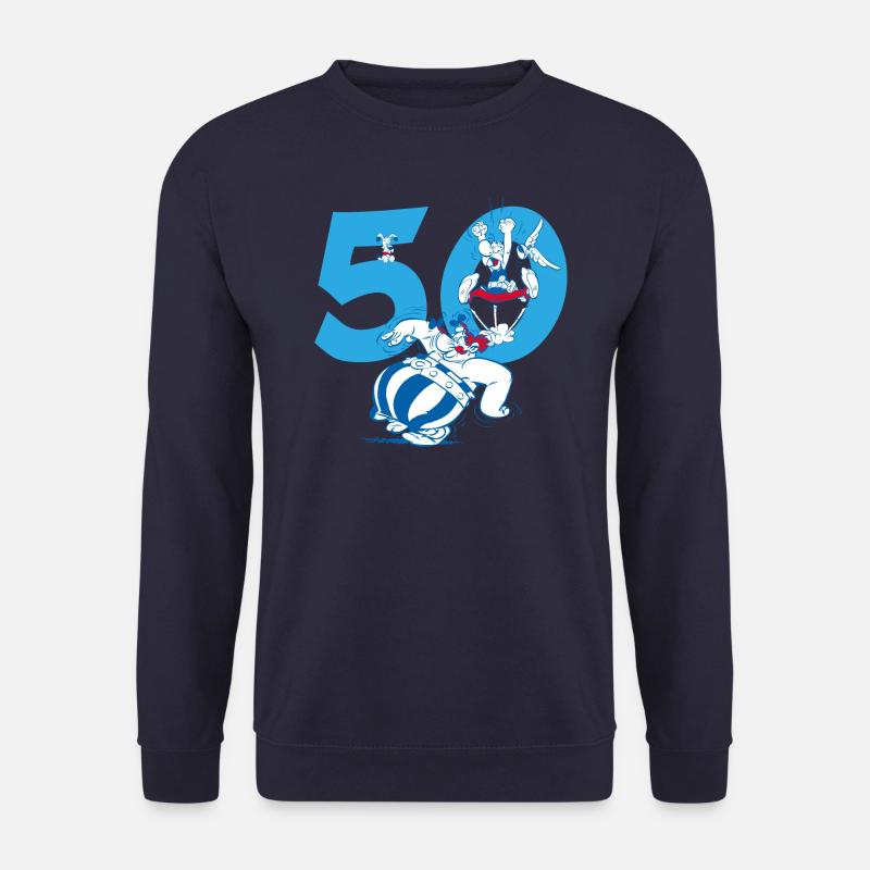 Asterix & Obelix 50th Birthday Design - Unisex Sweatshirt - navy