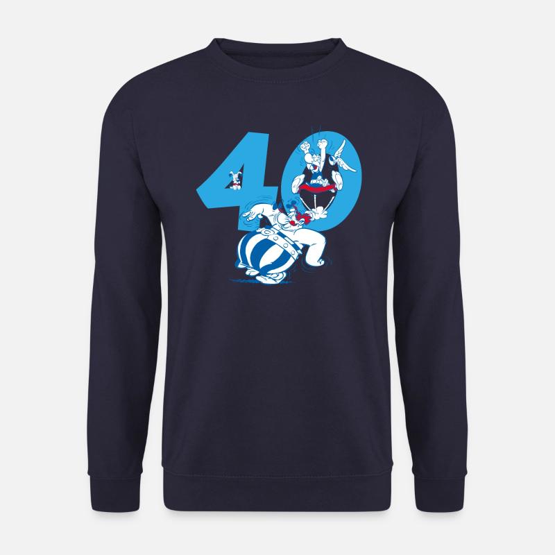 Asterix & Obelix 40. Geburtstag Design - Unisex Pullover - Navy