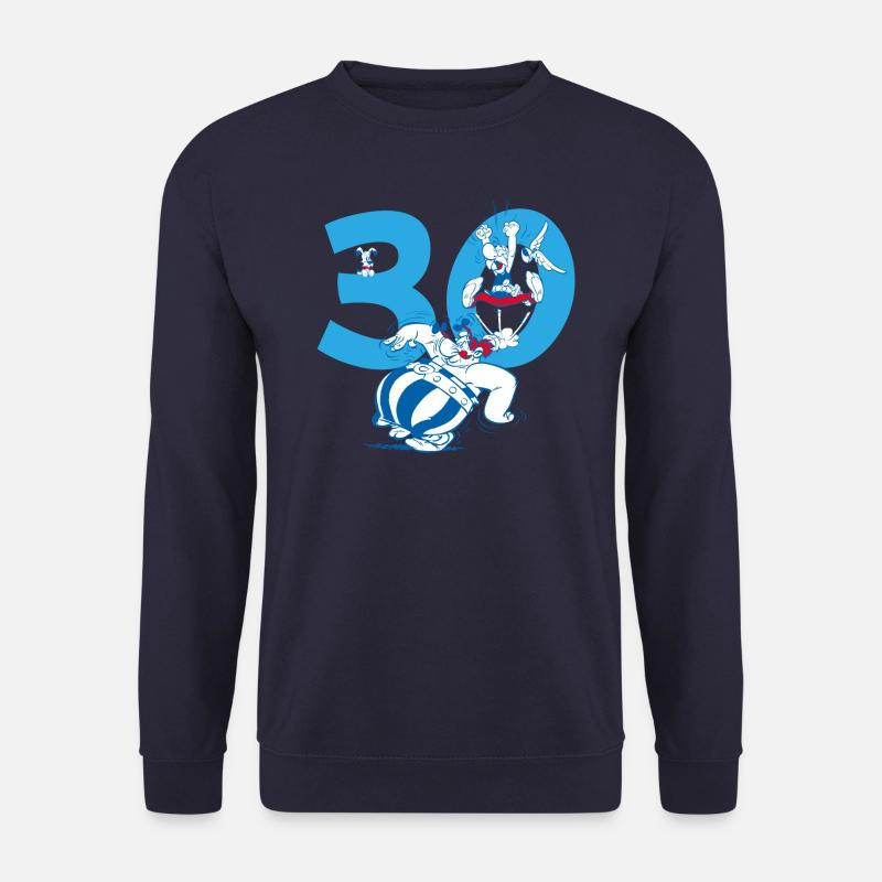 Asterix & Obelix Motif Du 30e Anniversaire - Sweat-shirt Unisexe - marine