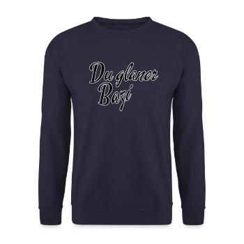 Du glaner Bazi - Unisex Pullover - Navy - Vorne - Alina (178cm) & Michal (187cm)