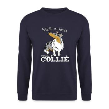 Koiriacolliemerle - Unisex Pullover - Navy - Vorne - Alina (178cm) & Michal (187cm)