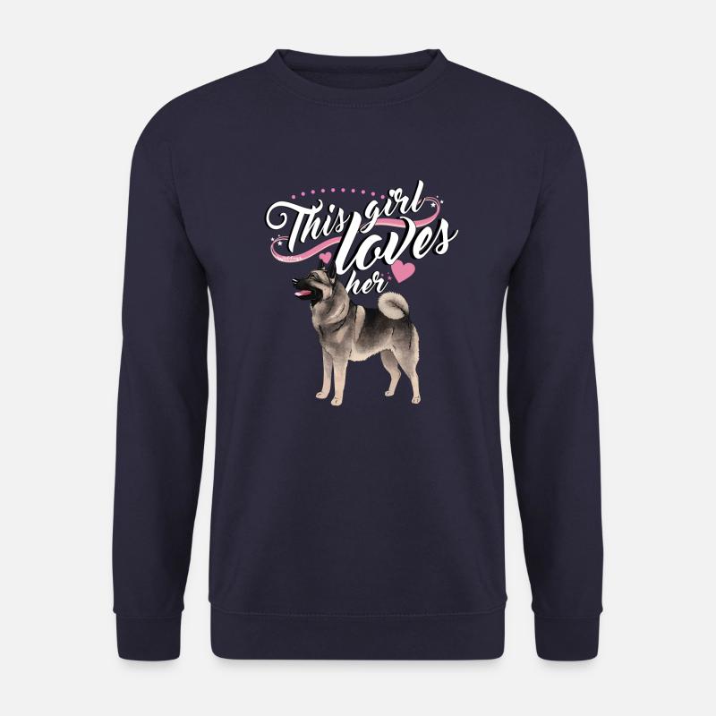 elkhoundgirl2 - Unisex Sweatshirt - navy