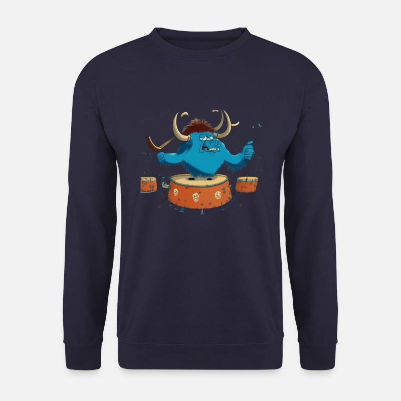 Buffalo on drums - Unisex Sweatshirt - navy