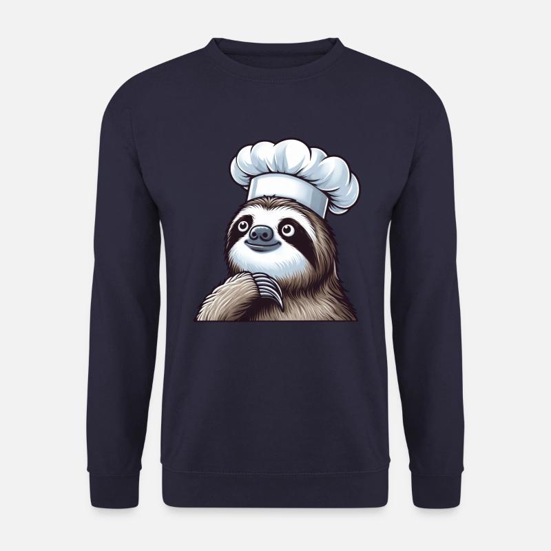 Cute Sloth as Chef - Unisex Sweatshirt - navy