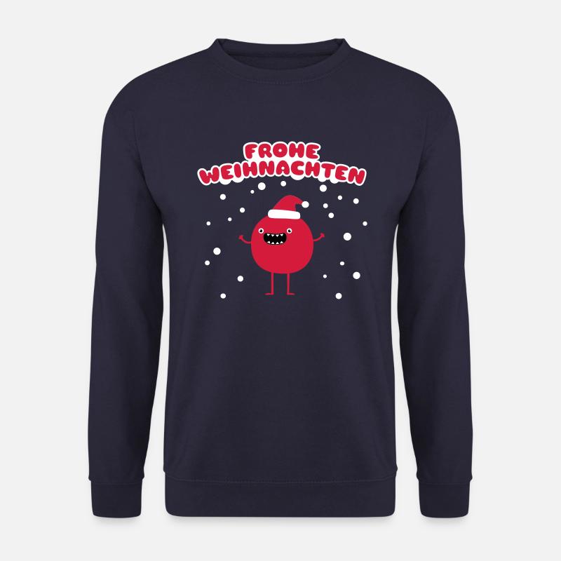 Funny Santa Claus - Frohe Weihnachten - Unisex Pullover - Navy