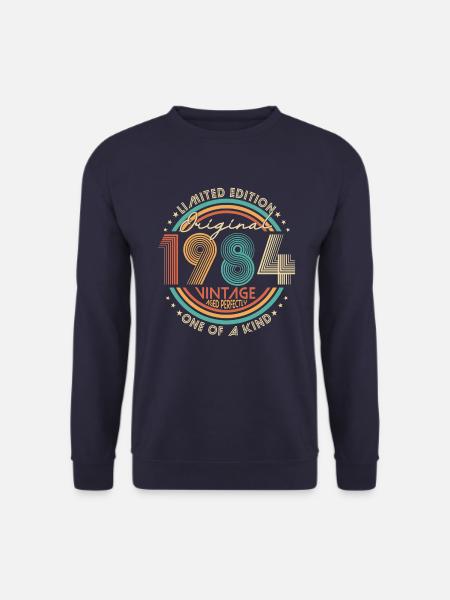 1984 Original vintage vintage retro birthday - Unisex Sweatshirt - navy