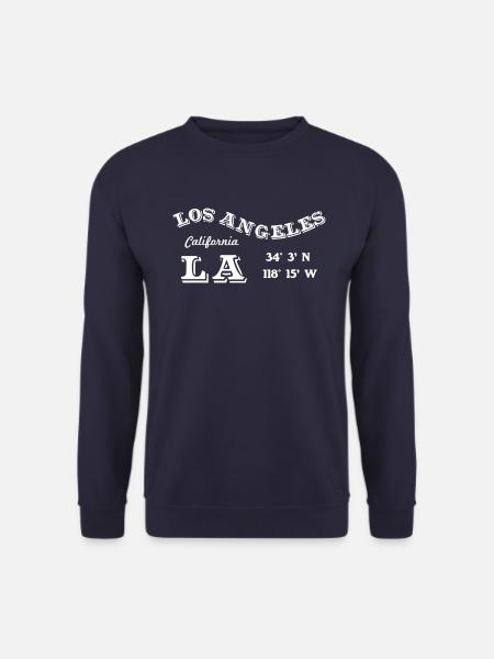 Los Angeles Kalifornien LA Koordinaten California - Unisex Pullover - Navy