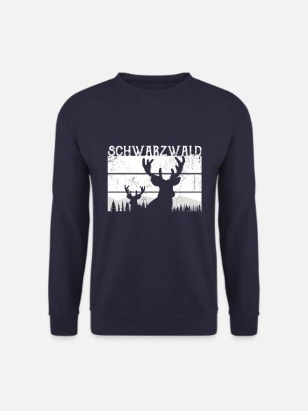 Schwarzwald Natur Hirsch Tanne - Unisex Pullover - Navy
