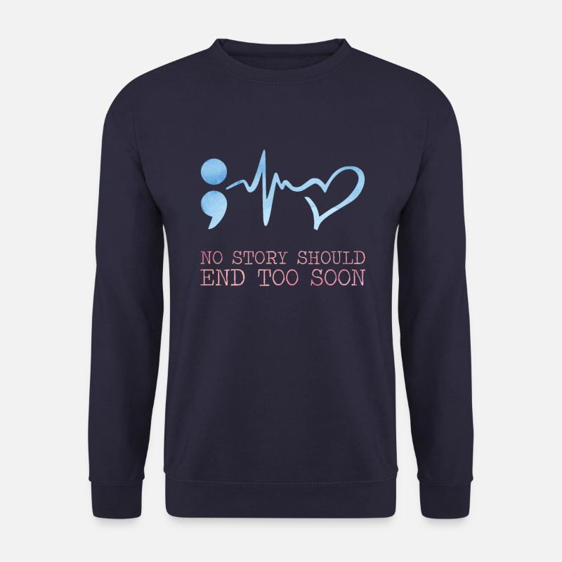 Keine Geschichte sollte so enden Bewusstsein - Unisex Pullover - Navy