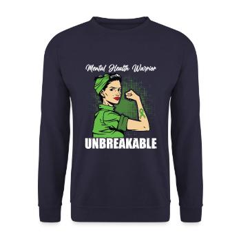Selbstmord Depression - Unisex Pullover - Navy - Vorne - Alina (178cm) & Michal (187cm)