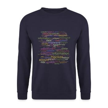 Cybersecurity Computer Programming Digital It - Unisex Sweatshirt - navy - Front - Alina (178cm) & Michal (187cm)