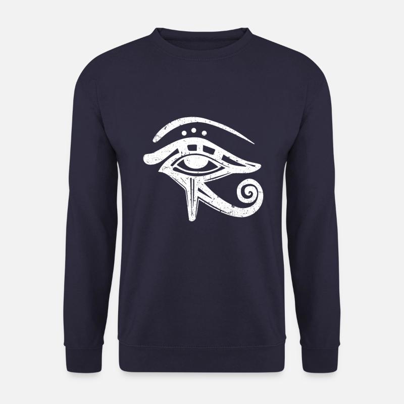 Oeil égyptien de Horus drôle Egypte Archéologue - Sweat-shirt Unisexe - marine