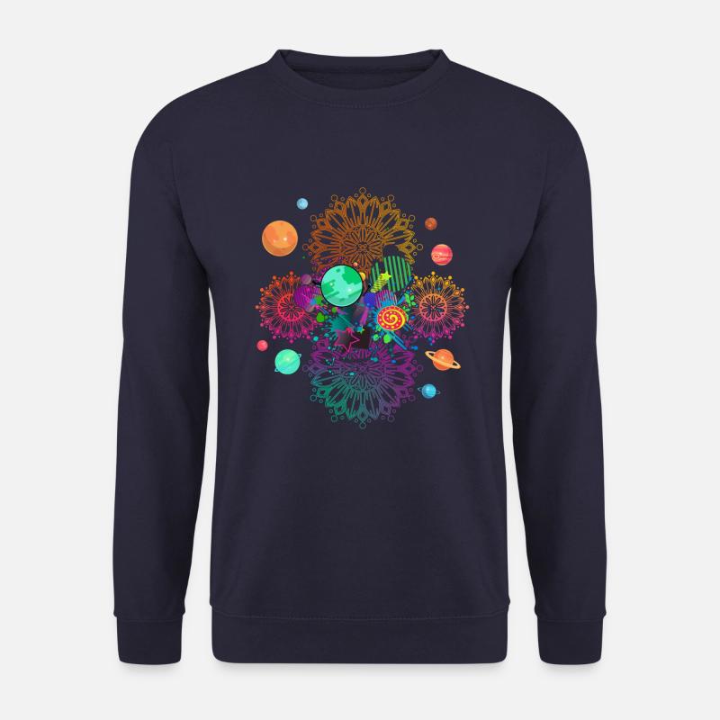 Mandala Psychedelic - Unisex Sweatshirt - navy