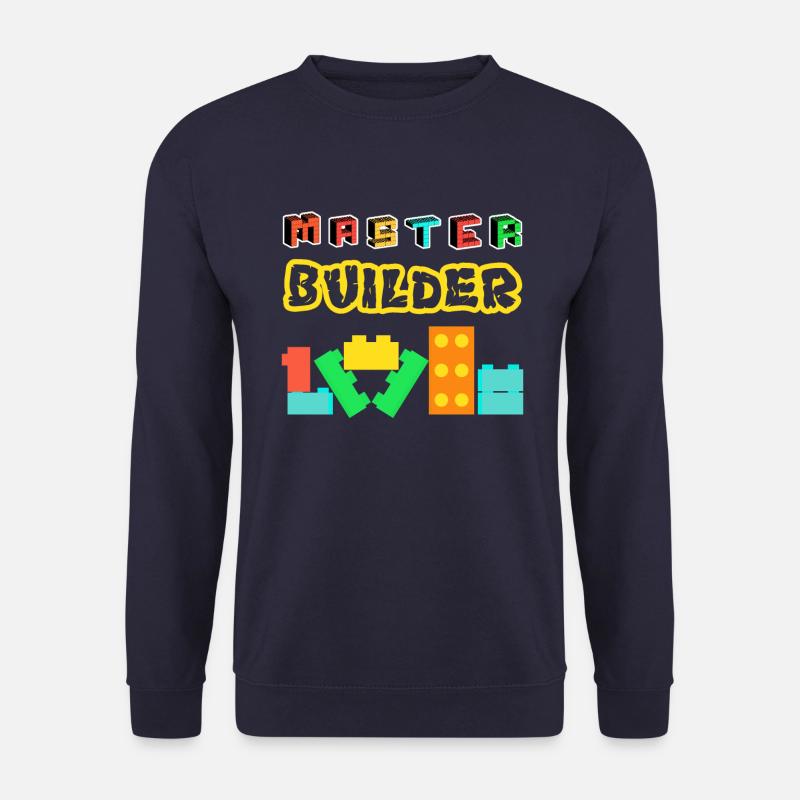 Master Builder Briques de construction Blocs - Sweat-shirt Unisexe - marine