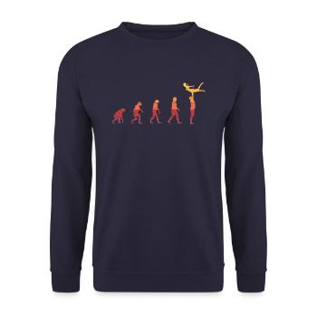 Acrobatics Gymnastic Evolution of Acrobatics - Unisex Sweatshirt - navy - Front - Alina (178cm) & Michal (187cm)