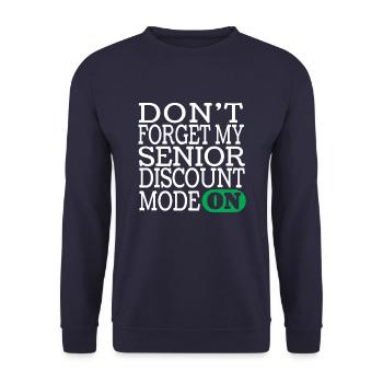 Pension de retraité drôle - Sweat-shirt Unisexe - marine - Devant - Alina (178cm) & Michal (187cm)
