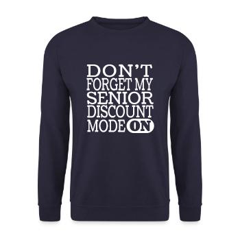 Pension de retraité drôle - Sweat-shirt Unisexe - marine - Devant - Alina (178cm) & Michal (187cm)