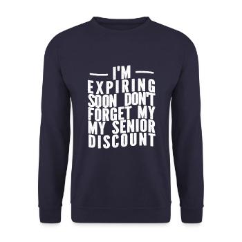 Rentner Rente Humor - Unisex Pullover - Navy - Vorne - Alina (178cm) & Michal (187cm)