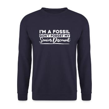 Rentner Rente Humor - Unisex Pullover - Navy - Vorne - Alina (178cm) & Michal (187cm)