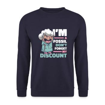 Rentner Rente Humor - Unisex Pullover - Navy - Vorne - Alina (178cm) & Michal (187cm)