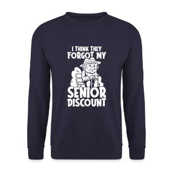 Pension de retraité drôle - Sweat-shirt Unisexe - marine - Devant - Alina (178cm) & Michal (187cm)