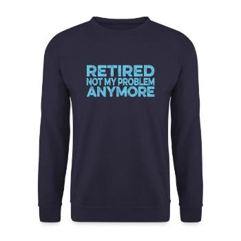 Rentner Rente Witzig - Unisex Pullover - Navy - Vorne - Alina (178cm) & Michal (187cm)