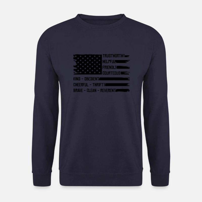 Pfadfinder US Flagge - Unisex Pullover - Navy