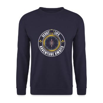 Boy Scout Adventure - Unisex Sweatshirt - navy - Front - Alina (178cm) & Michal (187cm)
