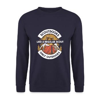 Boy Scouts Outside - Unisex Sweatshirt - navy - Front - Alina (178cm) & Michal (187cm)
